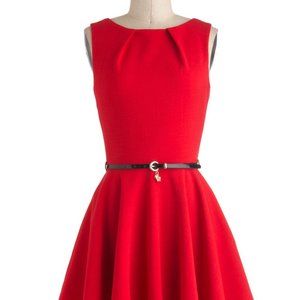 Modcloth Closet London Luck Be A Lady Dress in Red